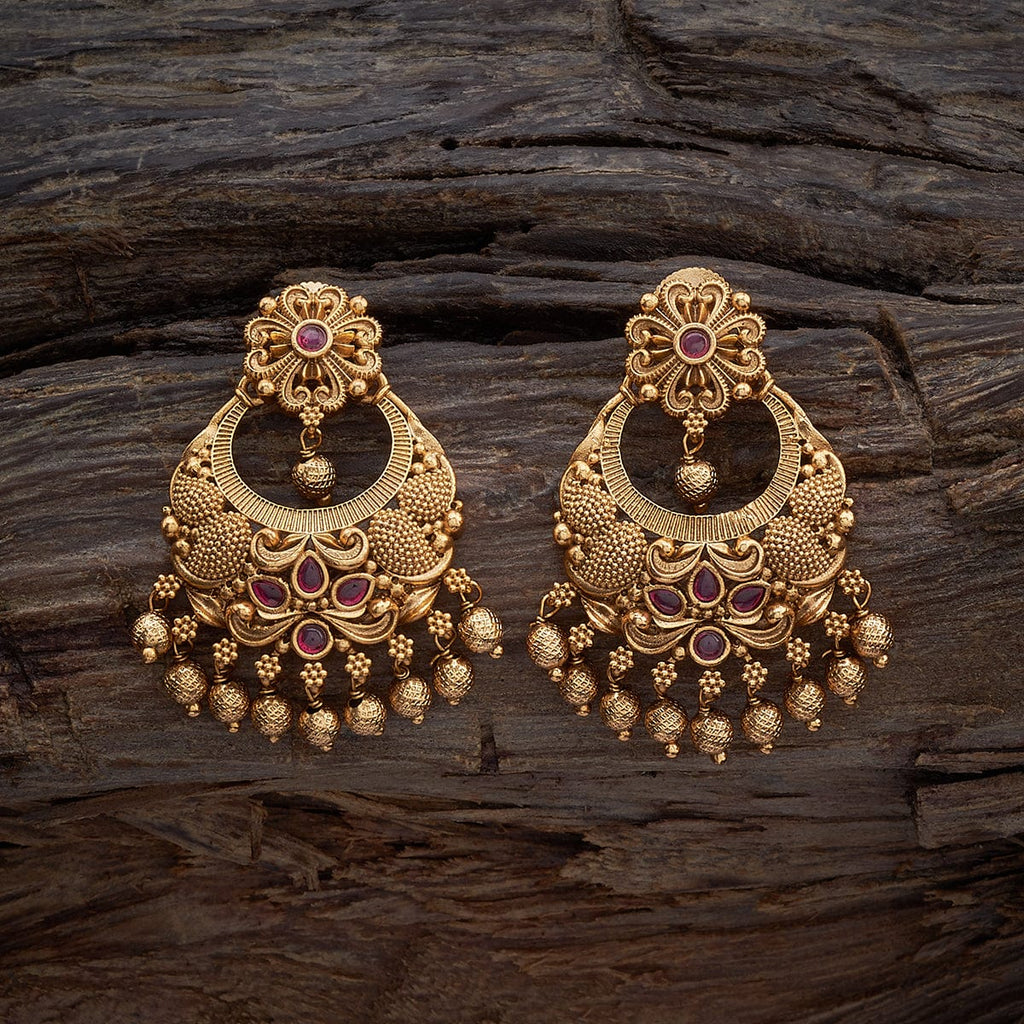 Beautiful Antique Kemp Ram Leela Earrings - DREAMJWELL - 275391